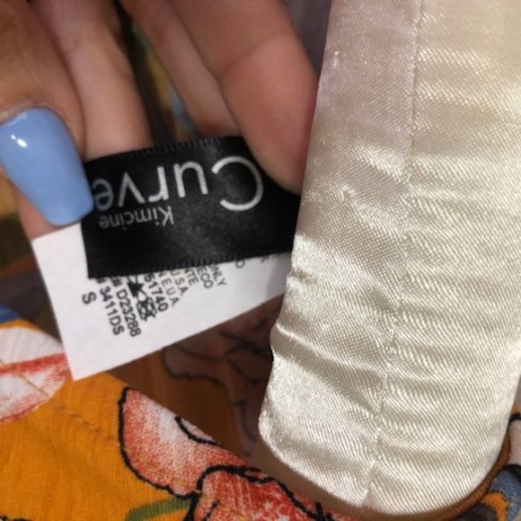 Kimcine Orange Floral Sleeveless Open Back Dress - Picture 6 of 7